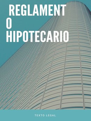 cover image of Reglamento Hipotecario
